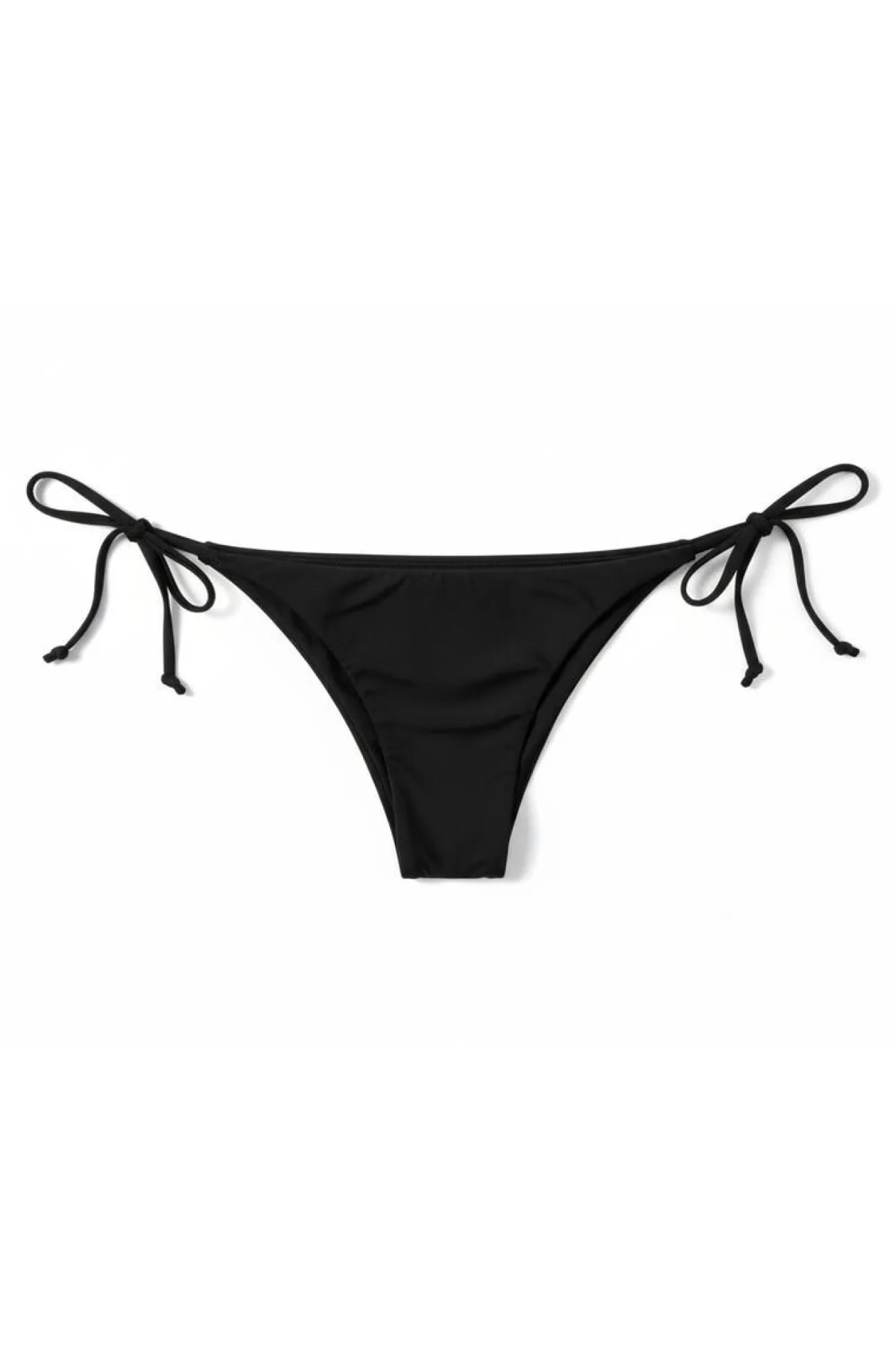 Cuecas de biquíni tanga com tiras pretas
