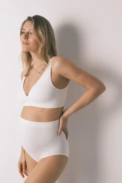 Cuecas de cintura alta maternity branco