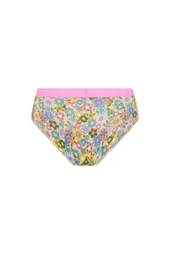 Cuecas menstruais SmileyWorld® Boyleg Teen em algodão orgânico fluxo abundante rosa