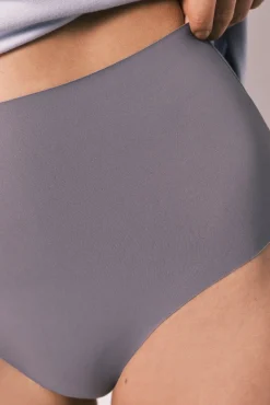 Cuecas redutoras altas laser-cut azuis