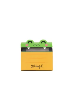 Dispensador de notas adesivas transparentes - Crocodilo