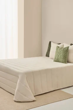 Edredom reversível de microfibra e pele de borrego