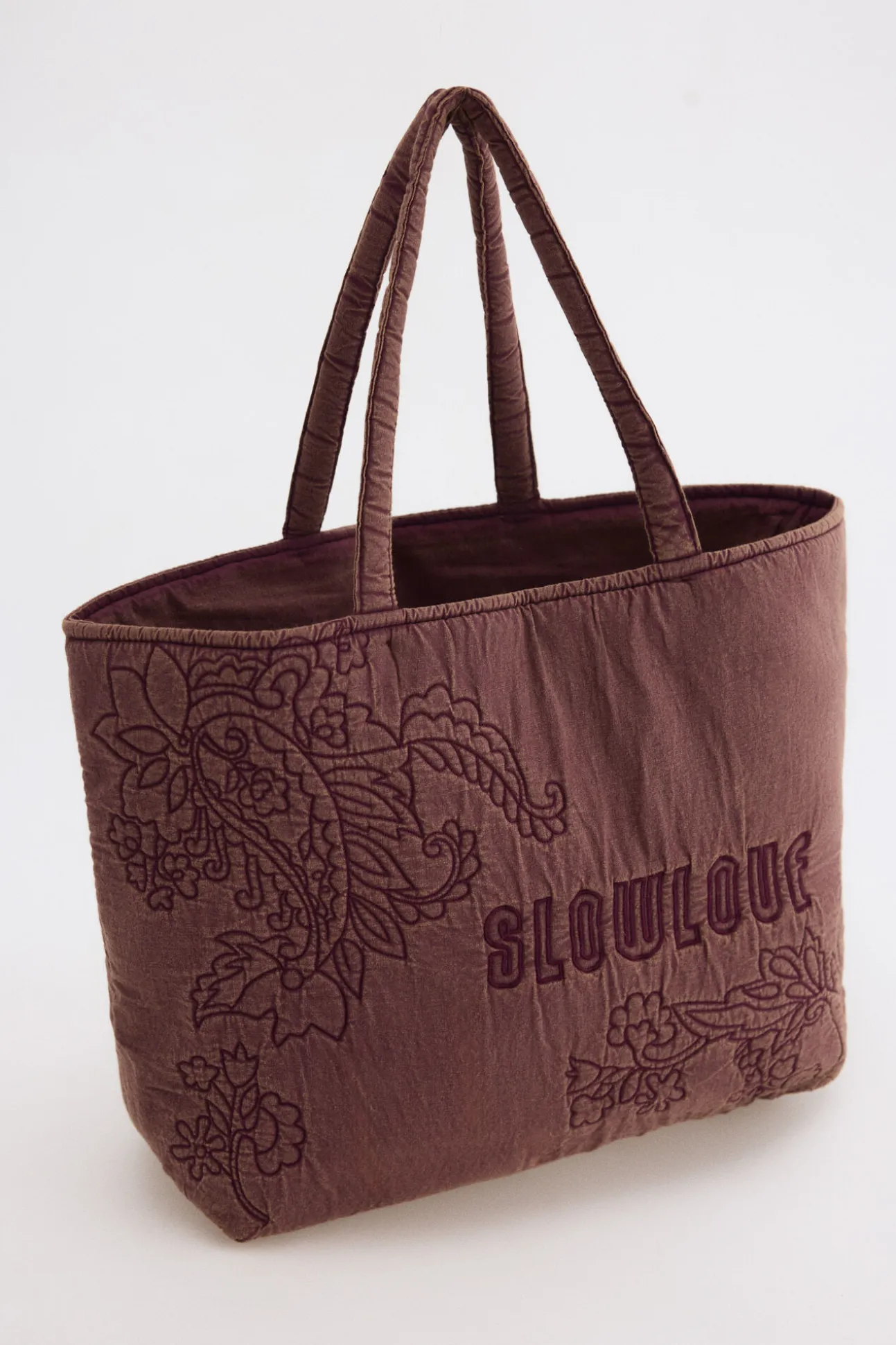 EMBROIDERY WASHED SHOPPER