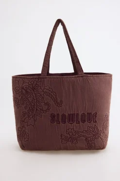 EMBROIDERY WASHED SHOPPER