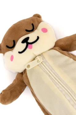 Estojo de peluche Lontra Preguiçosa