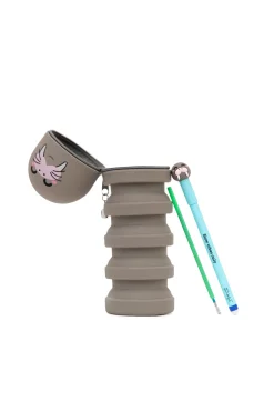 Estojo de silicone extensível + caneta apagável Bo-Bo + recarga de tinta - Morsa