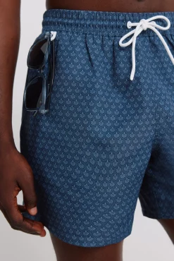 Fato de banho estampado mosaico bolso fecho-éclair