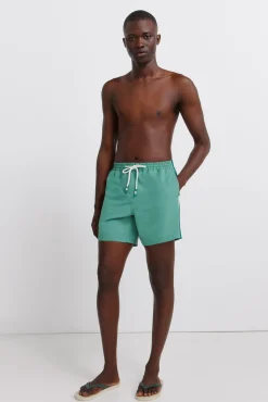 Fato de banho liso com cortes
