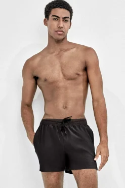 Fato de banho liso para homem preto