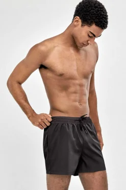 Fato de banho liso para homem preto