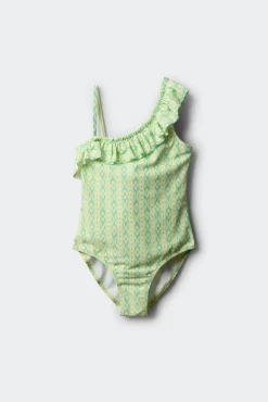 Fato de banho assimétrico ikat menina
