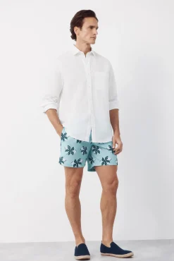 Fato de banho estampado de flores grandes