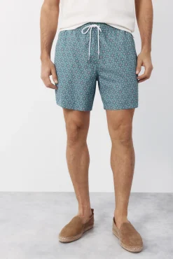 Fato de banho estampado geométrico