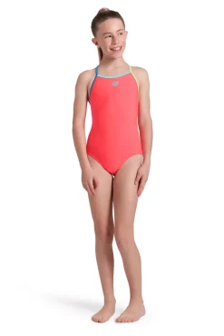 Fato de banho liso arena Feel para menina Light Drop Back