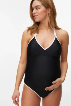 Fato de banho maternity e amamentação