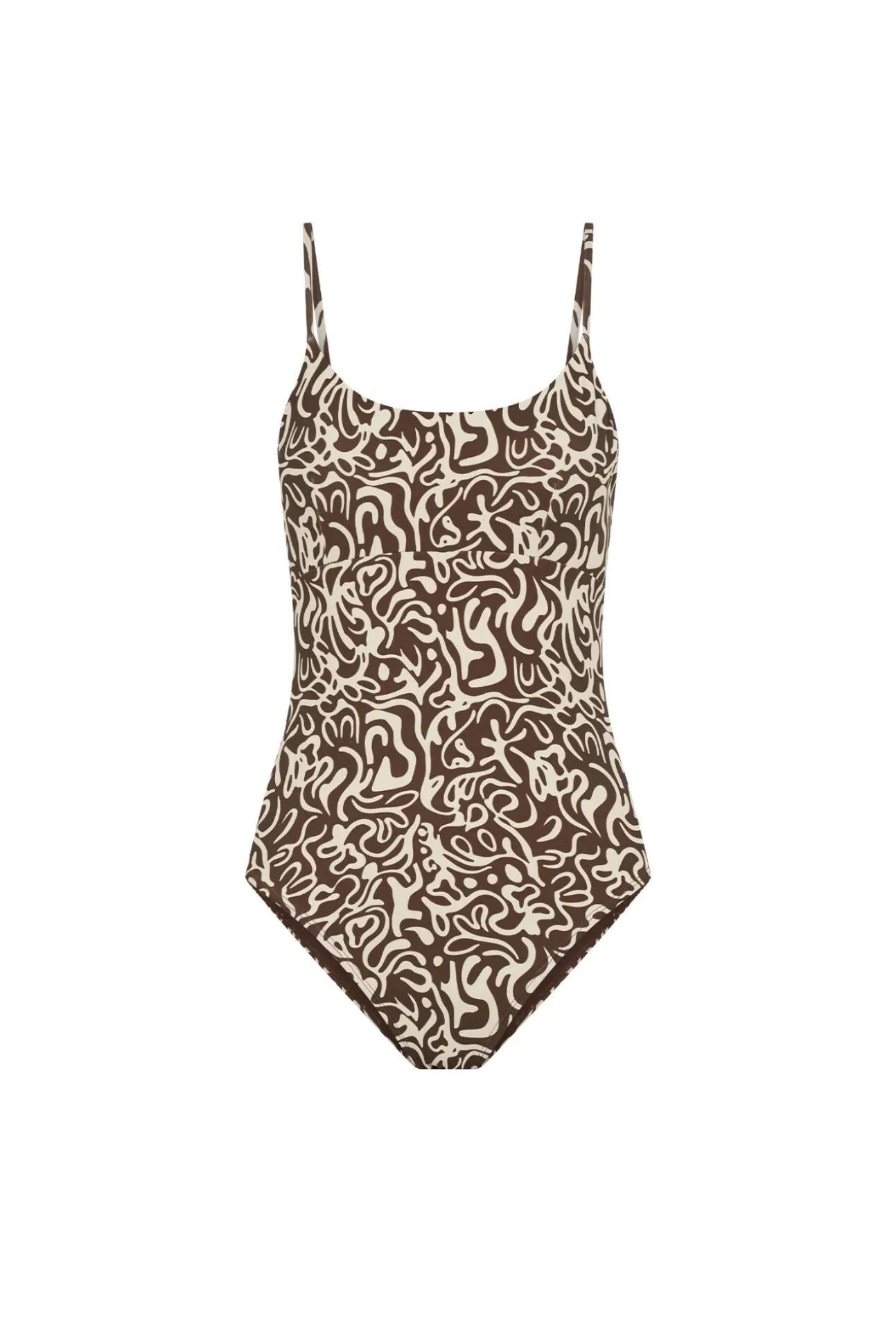 Fato de banho menstrual de costas cruzadas de fluxo moderado Sea Swirl