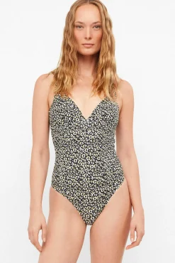 Fato de banho sem aro estampado animal print