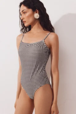 Fato de banho shapewear decote quadrado