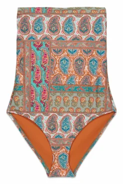 Fato de banho shapewear decote quadrado