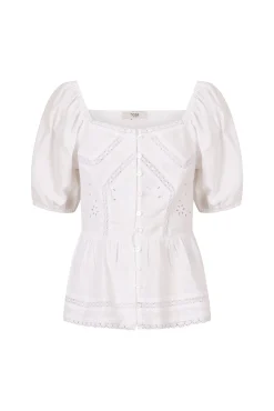 Gaia. Blusa peplum romântica