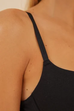 GORGEOUS Soutien push up algodão preto