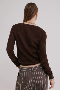 Imala. Camisola de malha rendada