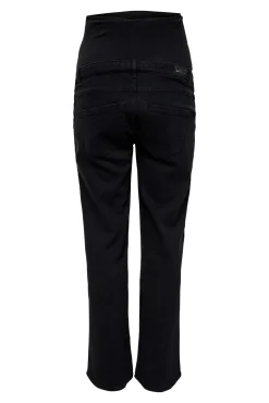 Jeans perna larga maternidade