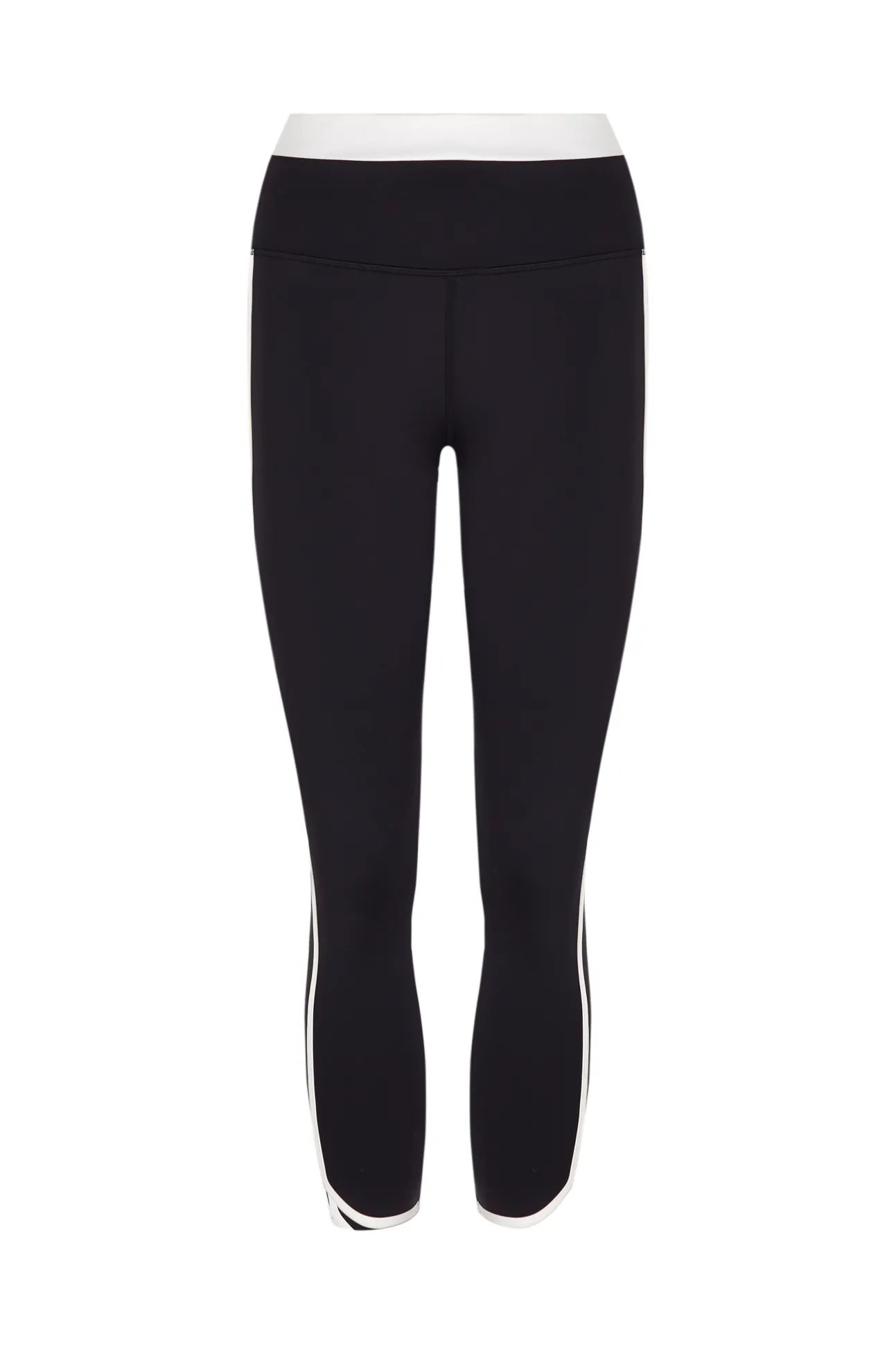 Legging capri com transparências laterais 4D STRETCH preto