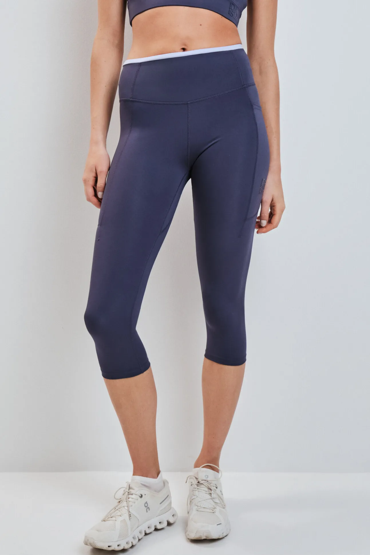 Legging capri 4D STRETCH cinza