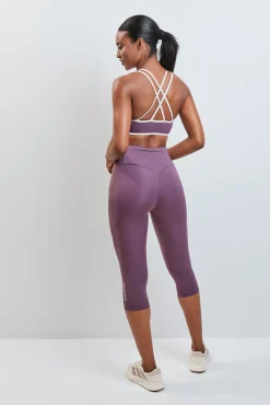 Legging capri 4D STRETCH grená