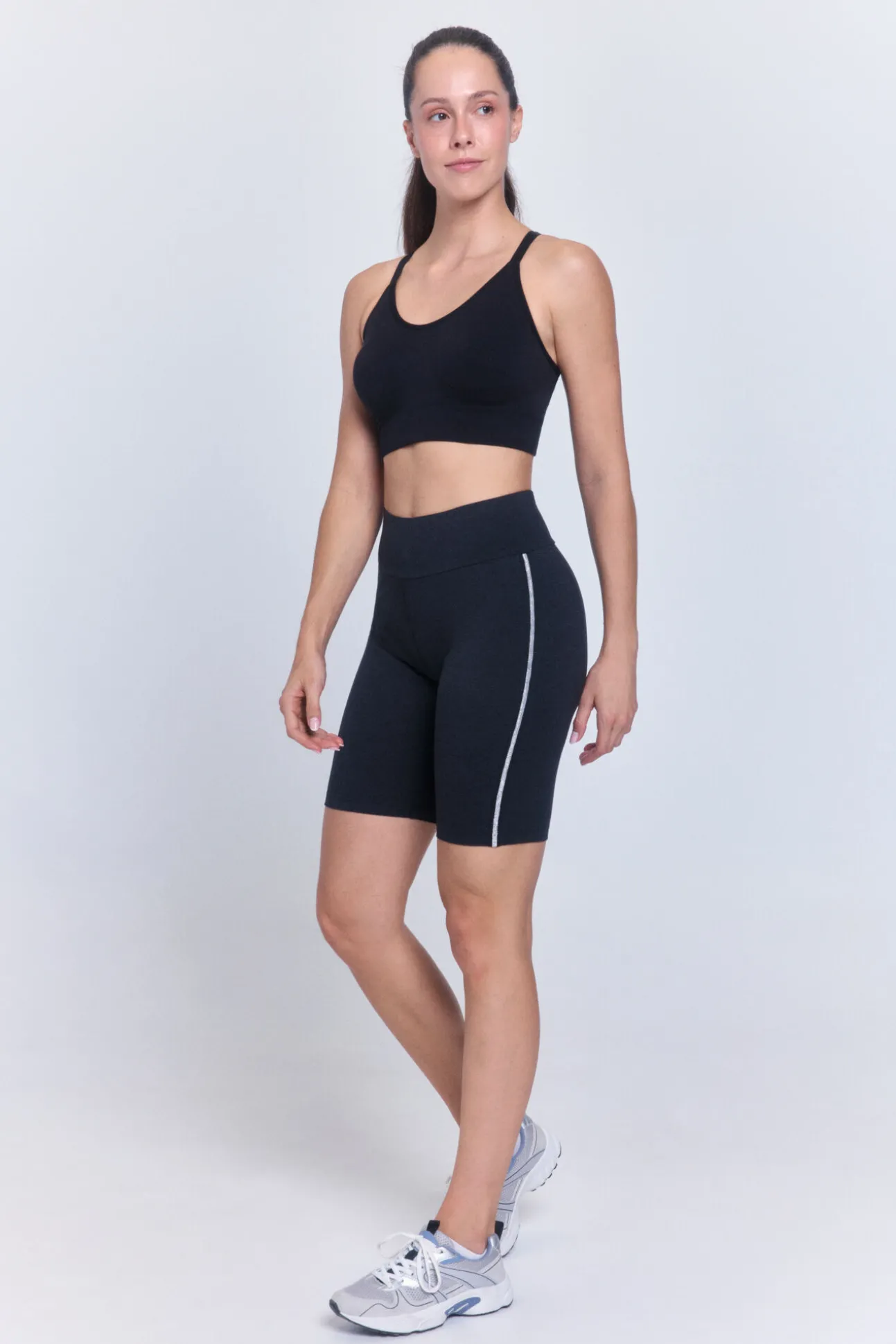 Legging ciclista com debrum