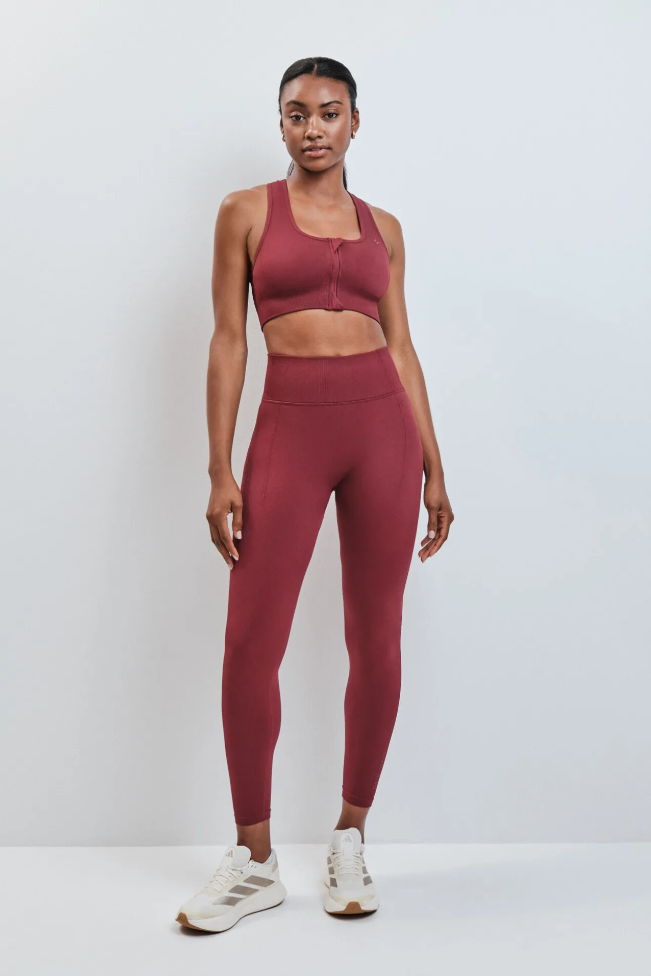 Legging comprida vermelha SEAMLESS FIT