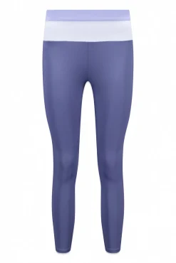 Legging curta 4D STRETCH color block azul