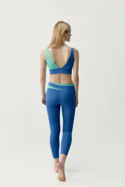 Legging desportiva Kate azul/turquesa