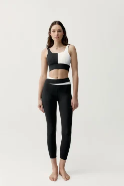 Legging desportiva Kate preto/branco