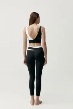 Legging desportiva Kate preto/branco
