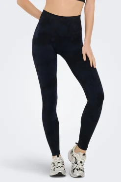 Legging desportivo sem costura tie dye