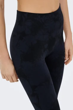 Legging desportivo sem costura tie dye