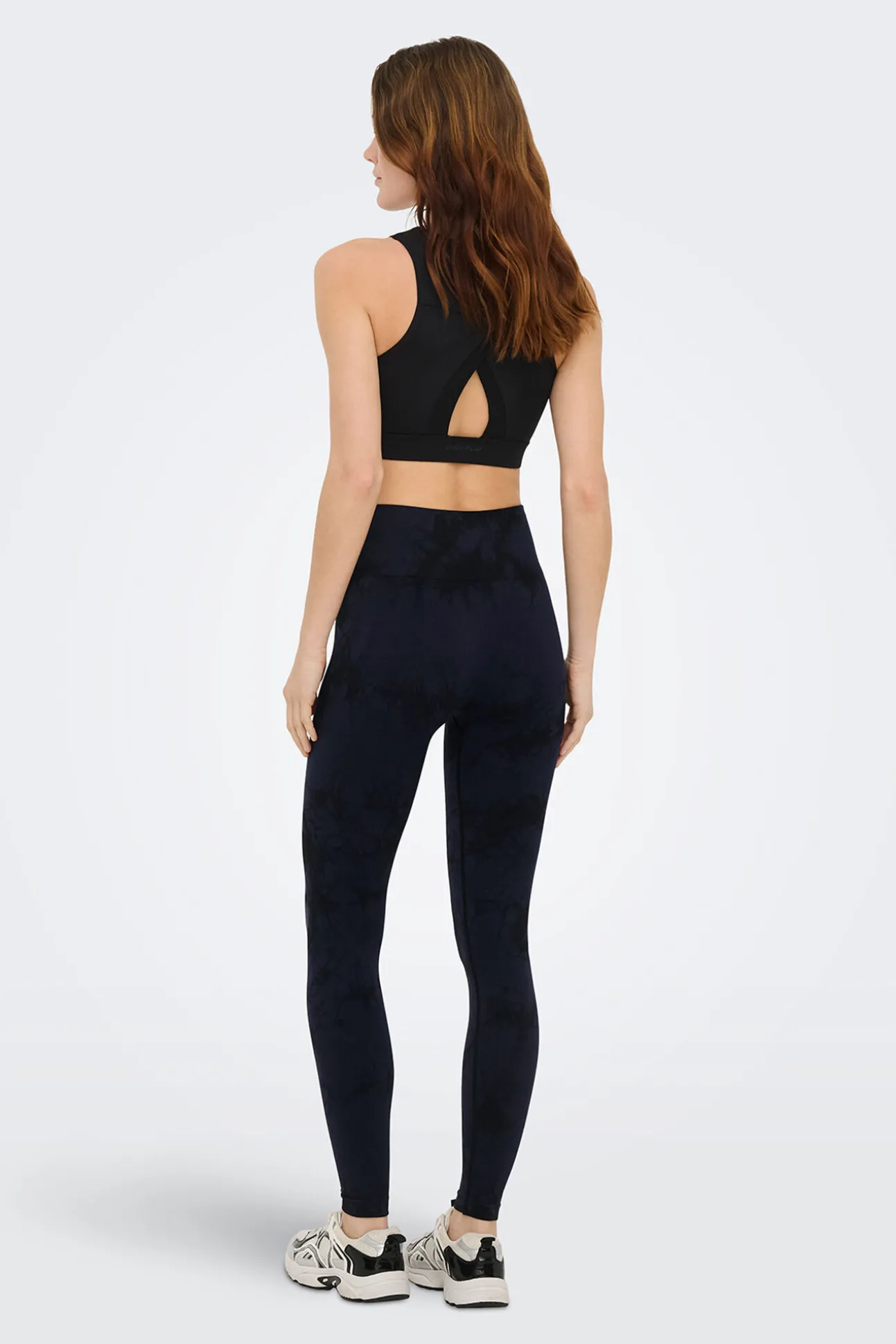 Legging desportivo sem costura tie dye