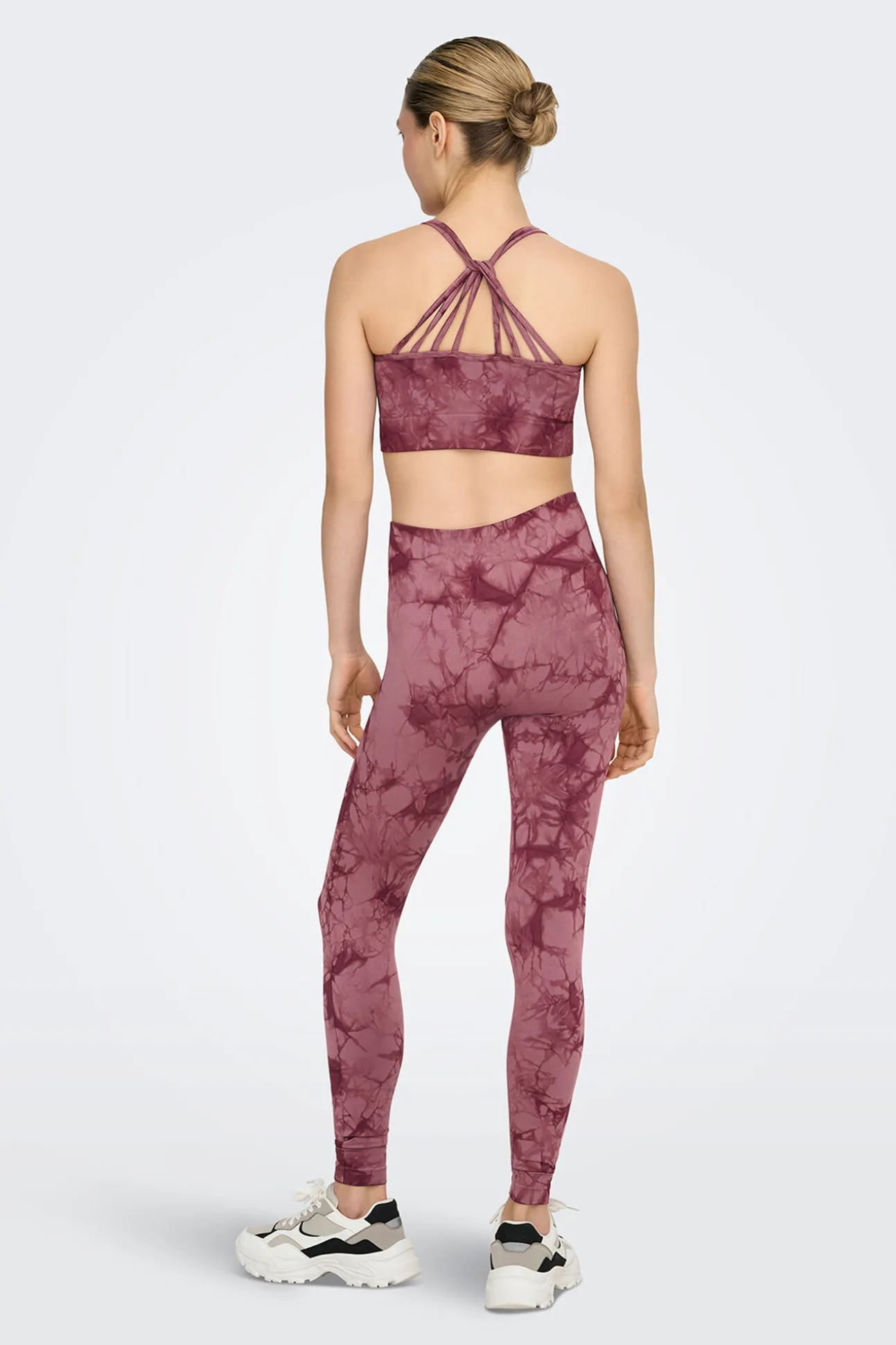 Legging desportivo sem costura tie dye