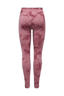 Legging desportivo sem costura tie dye
