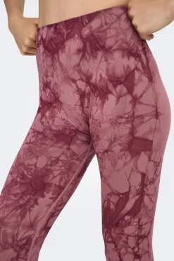 Legging desportivo sem costura tie dye