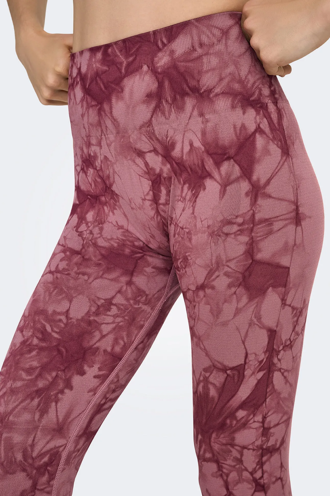 Legging desportivo sem costura tie dye