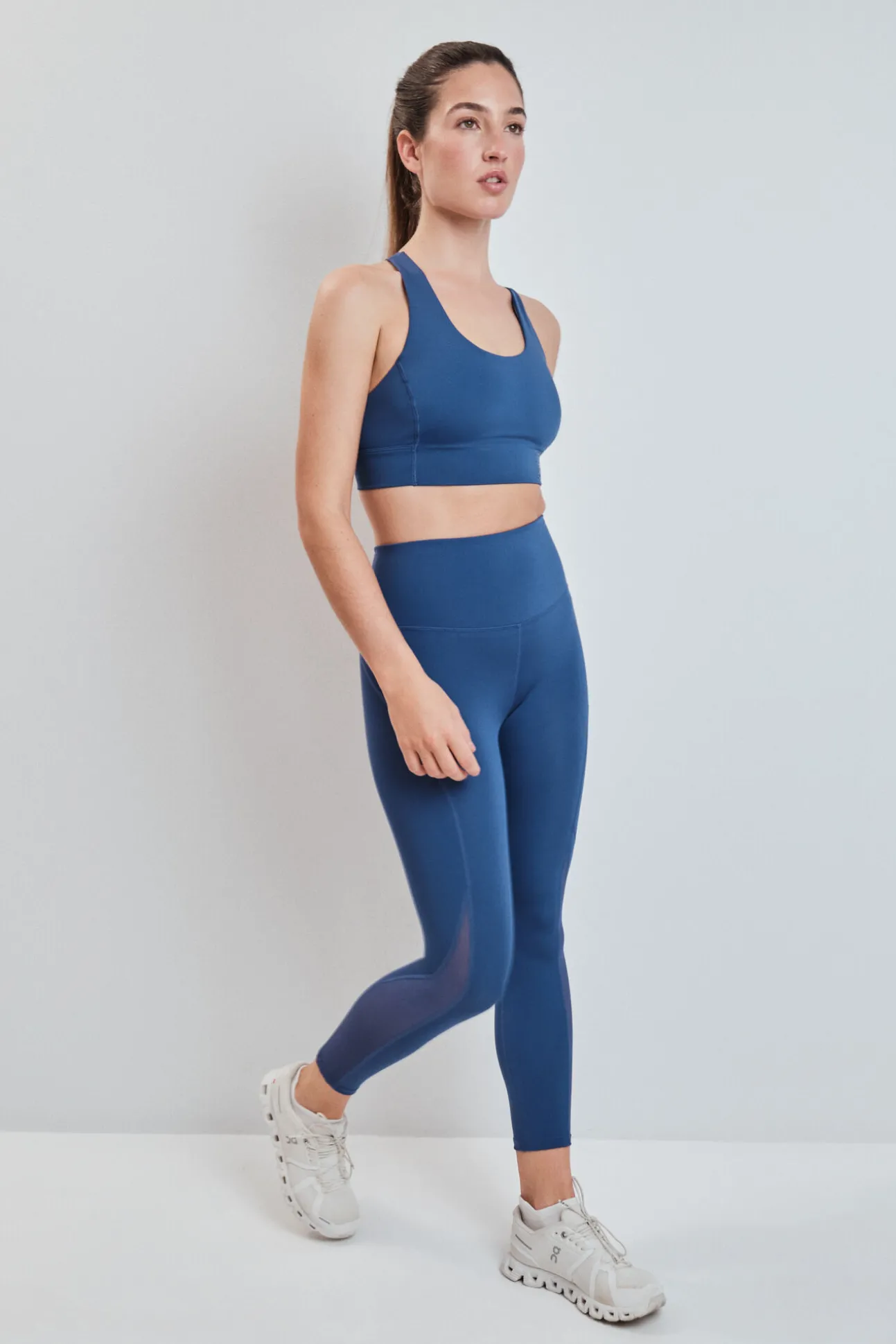 Legging 4D STRETCH curta azul