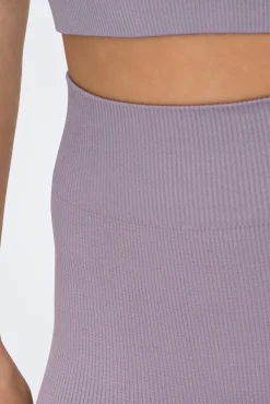 Leggings caneladas sem costura