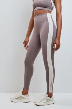 Leggings compridos 4D STRETCH contraste marrom
