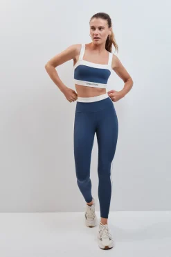 Leggings compridos 4D STRETCH azul-escuro