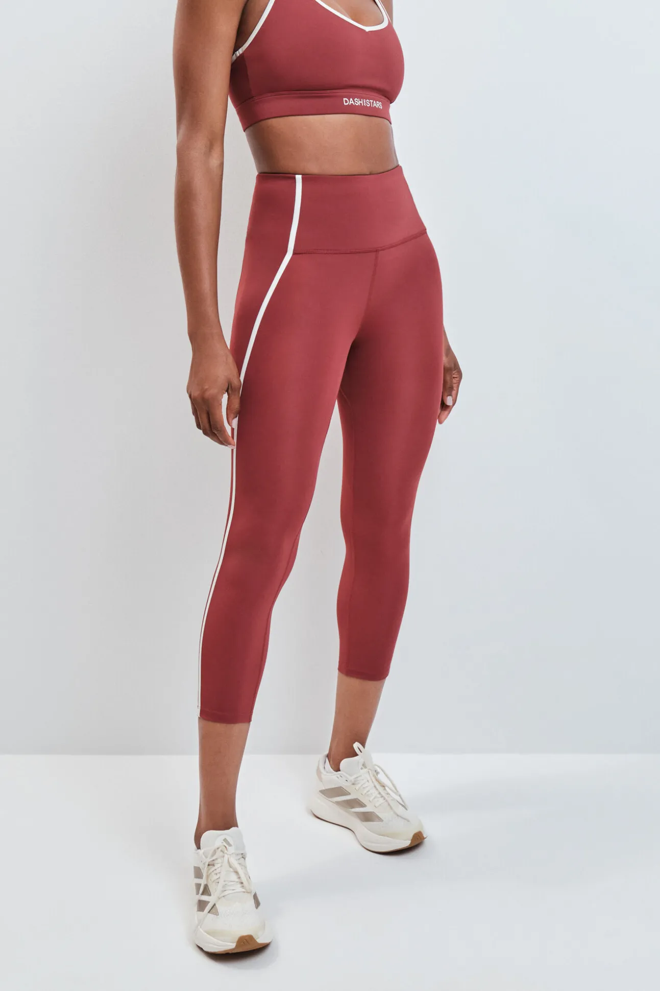 Leggings crop 4D STRETCH bordeaux