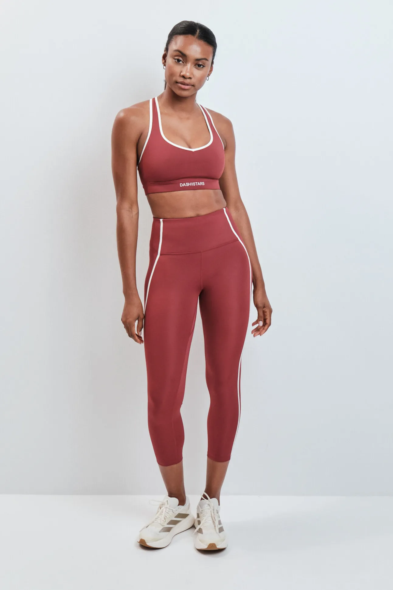 Leggings crop 4D STRETCH bordeaux