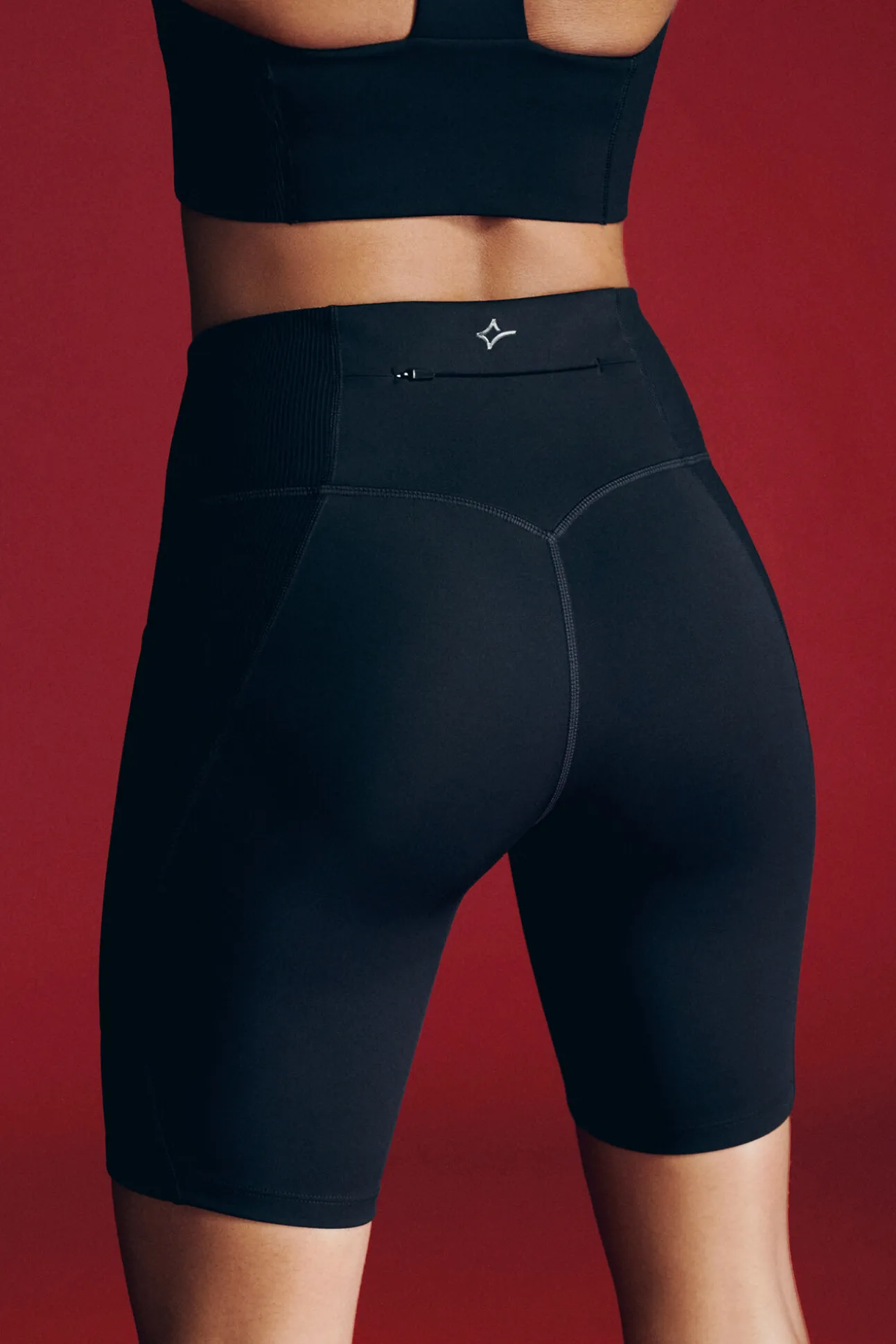 Leggings de ciclismo pretas 4D STRETCH